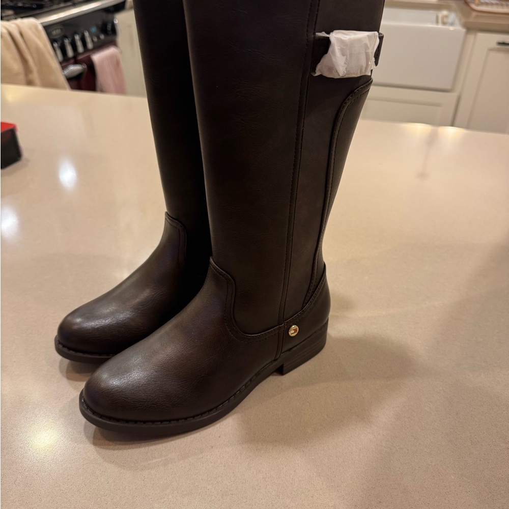 Tommy Hilfiger Kids Dark Brown Boots